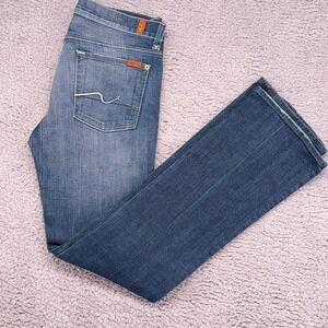 7 For All Mankind Jagger Womens Jeans 32 Bootcut Medium Wash Y2K Denim